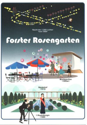 Postkarte "Forster Rosengarten"